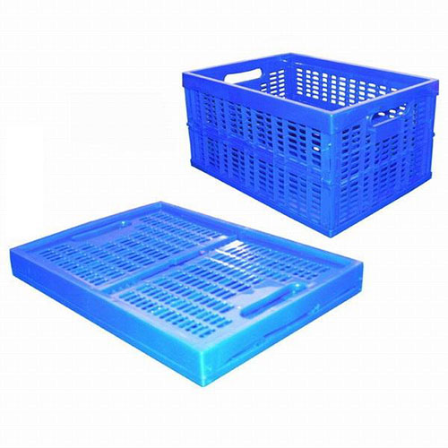 Collapsible crate mould