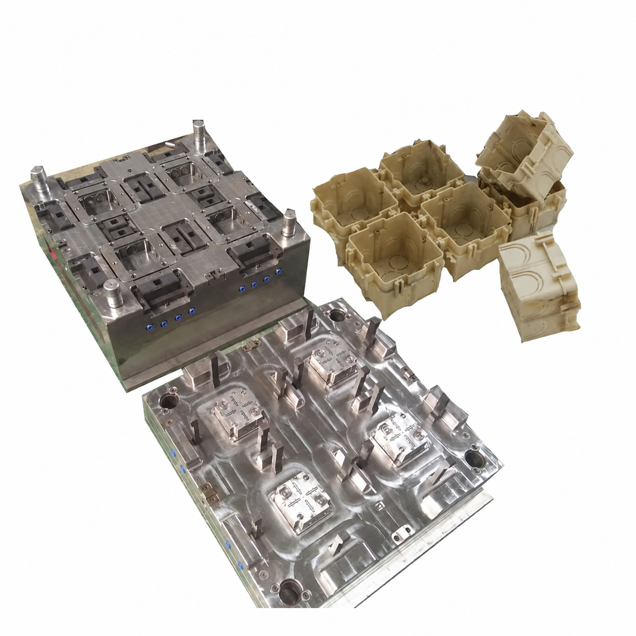 4-Cavity Electrical Junction Box Mold