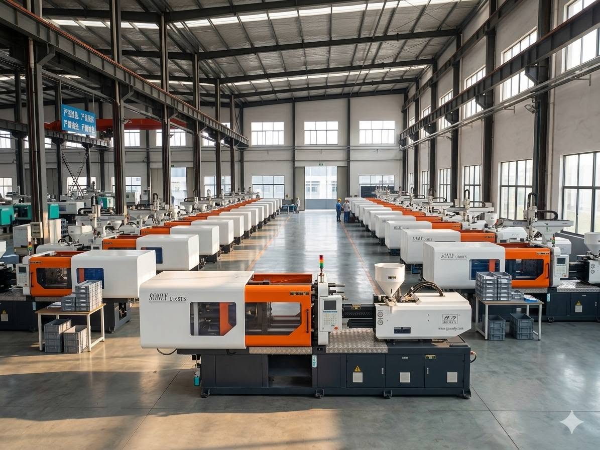 SONLY injection molding machine production workshop