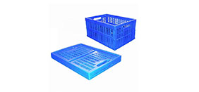 Collapsible crate mould